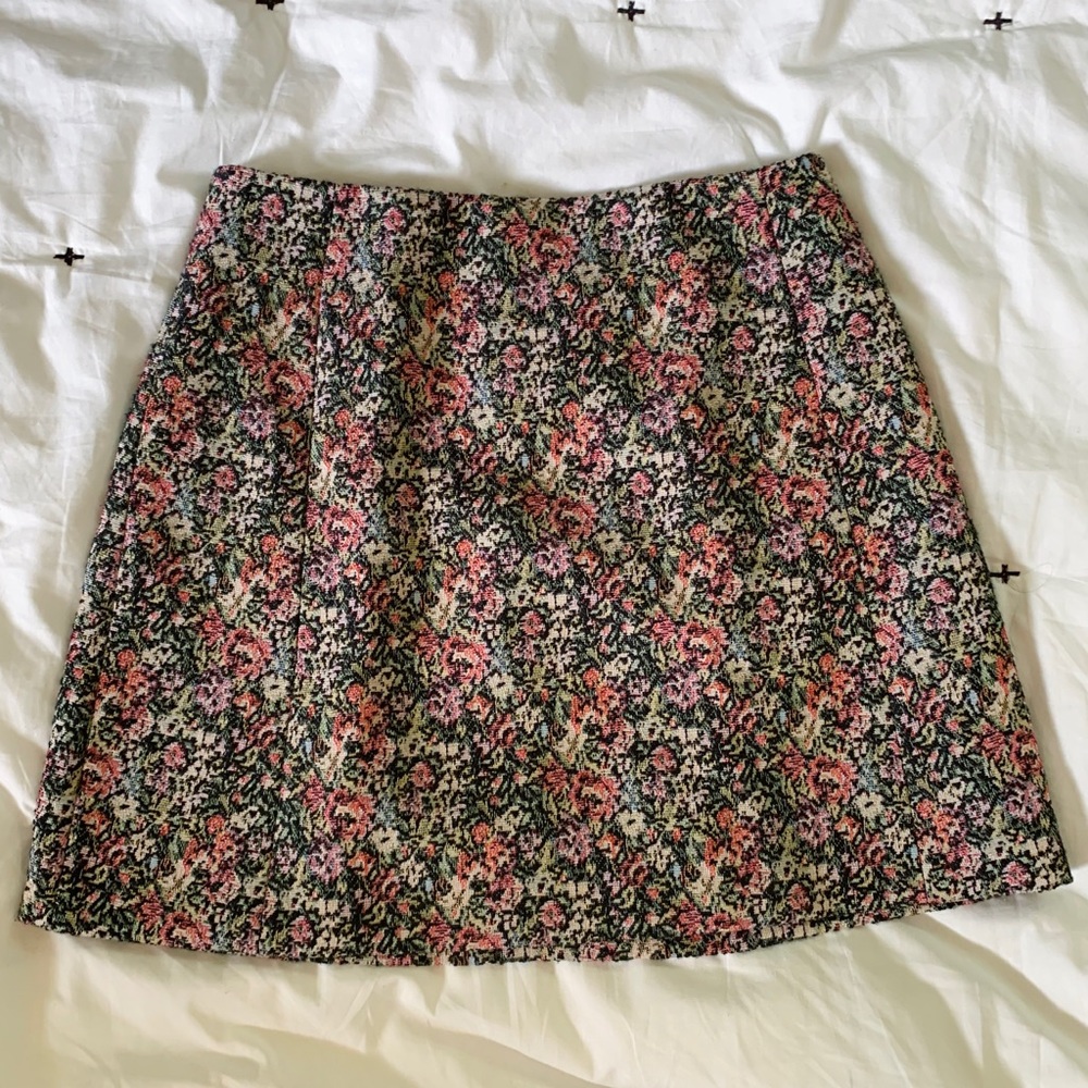 Aritzia Tapestry Mini Skirt Fall